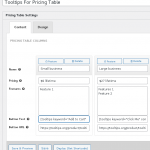 easy pricing tables