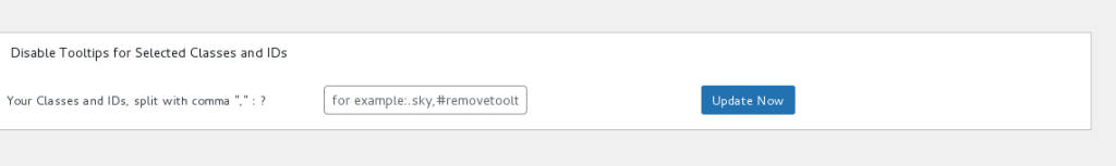 Disable Tooltips for Selected Classes and IDs