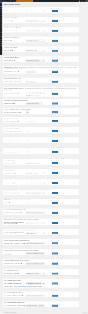 Tooltips Optional Settings in wordpress tooltips pro plus 27.5.8